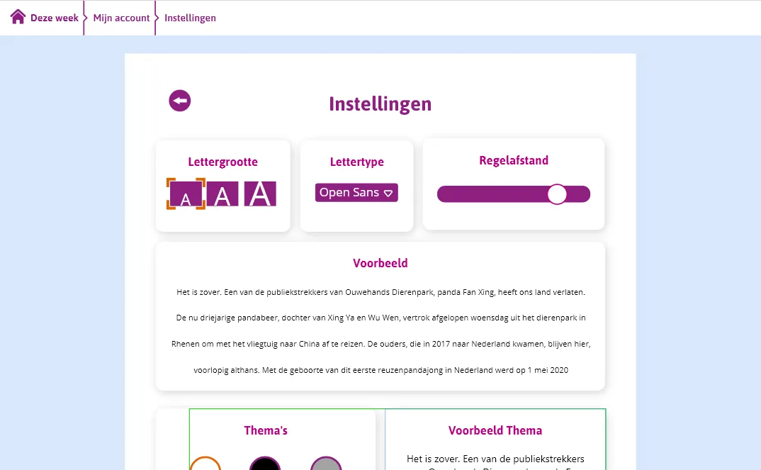 prototype schermafbeelding
