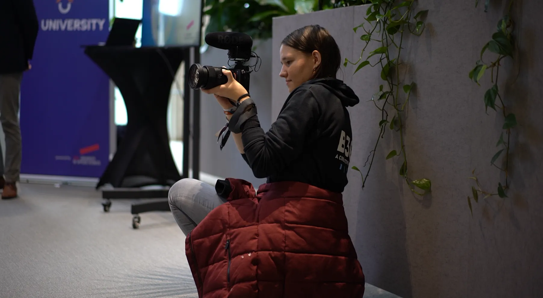 Julia fotografeert